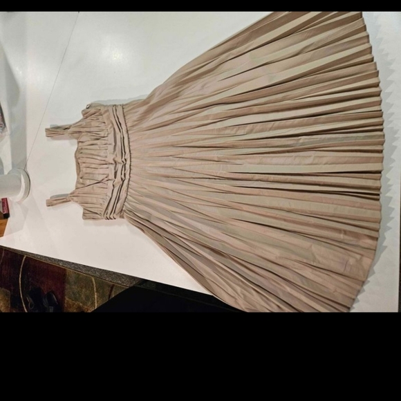 Women's Ann Klein Size 6 Fall Dress Worn Once! Paper Pleated Design - Picture 1 of 10